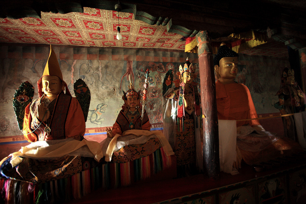 Buddha Statues at Thikse Gompa